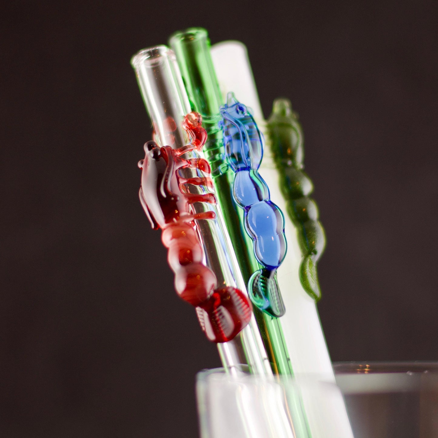 Lobster Glass Straw