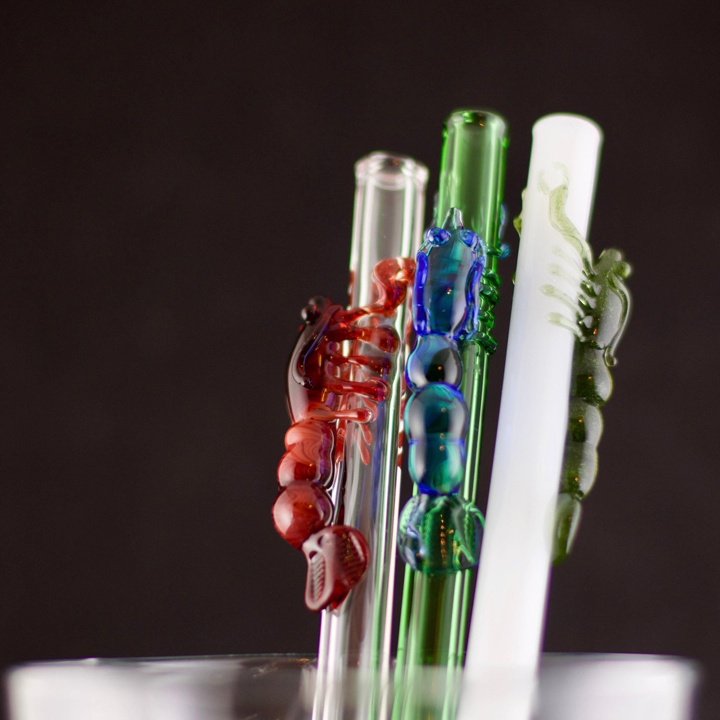 Lobster Glass Straw
