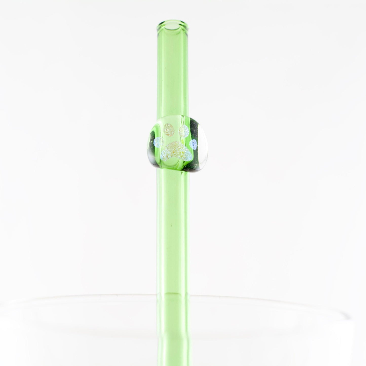 Paw Print Glass Straw