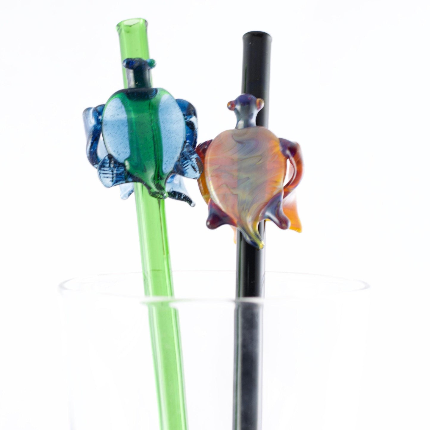 Turtle Glass Straw