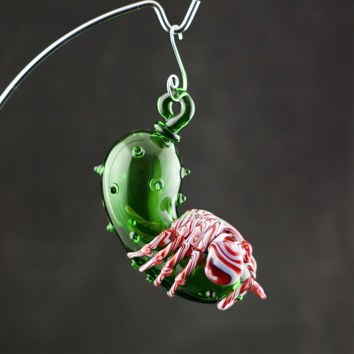 Facehugger Pickle Glass Ornament