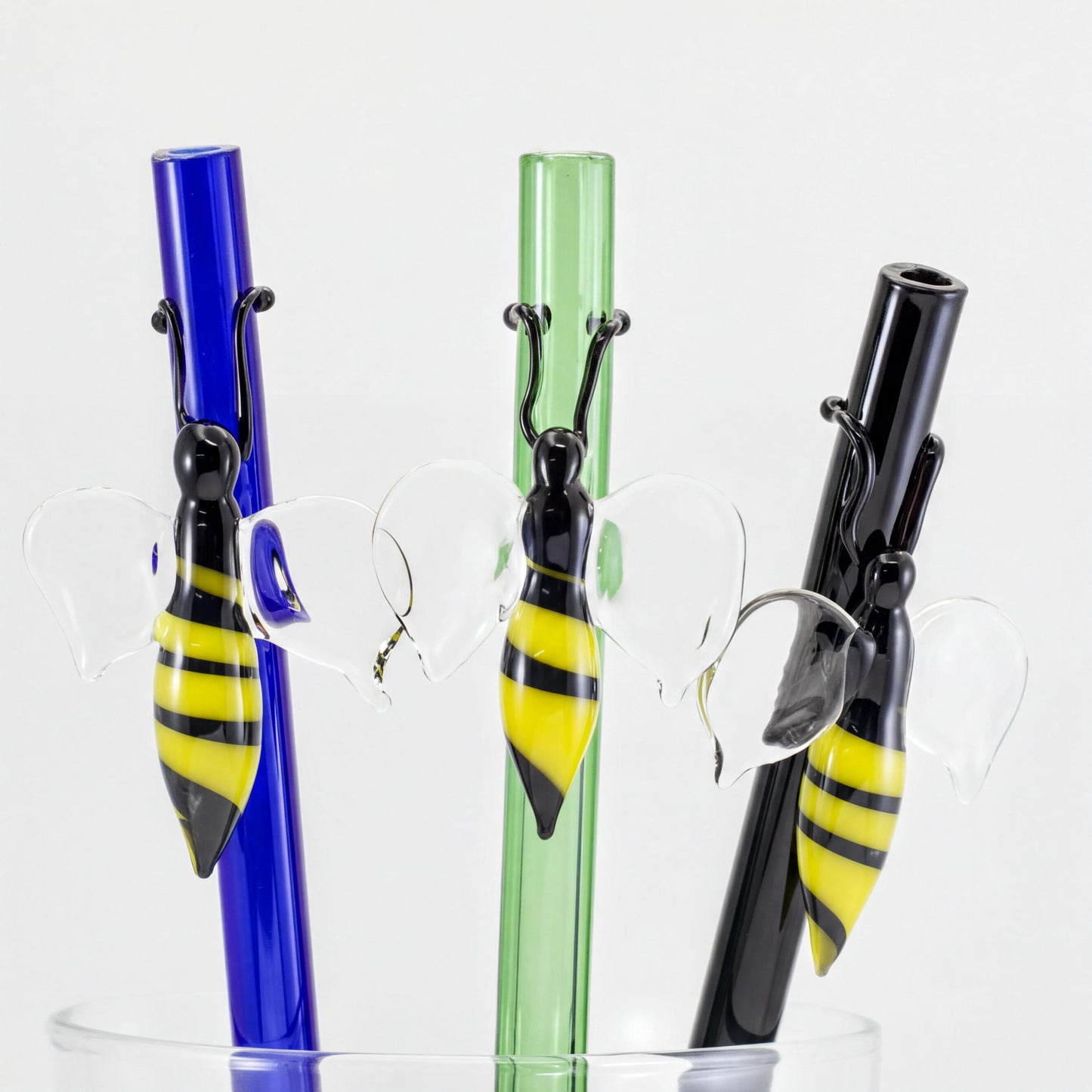 Bee Glass Straw