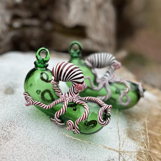 Christmas Pickle Glass Ornament