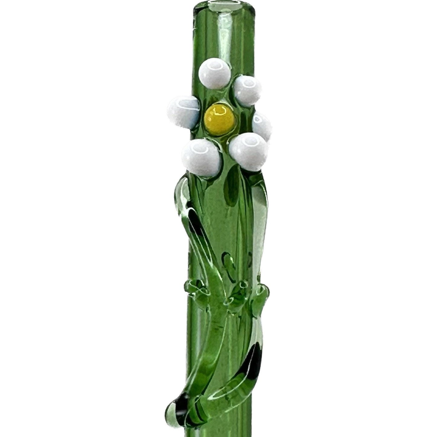 Daisy Flower Glass Straw