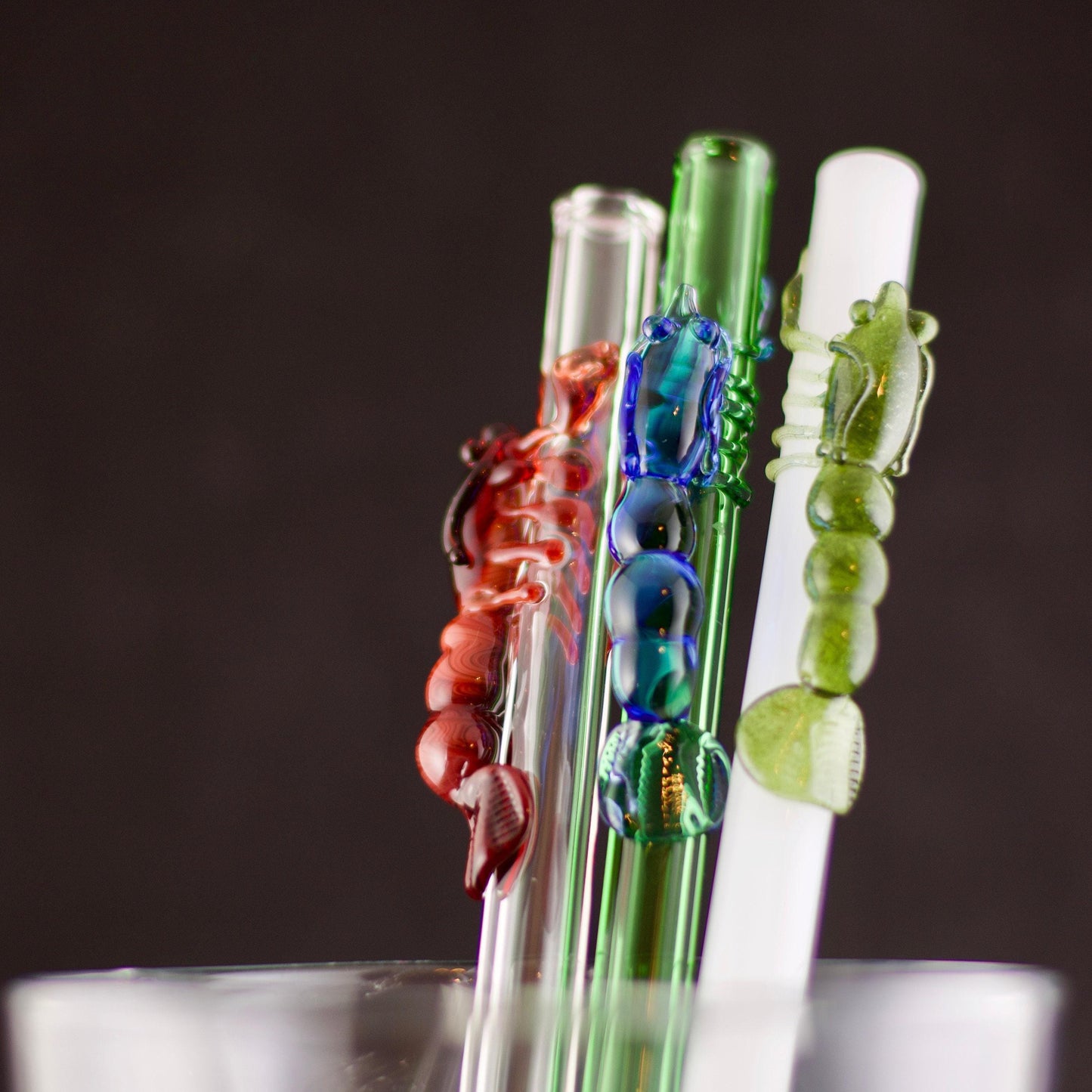 Lobster Glass Straw