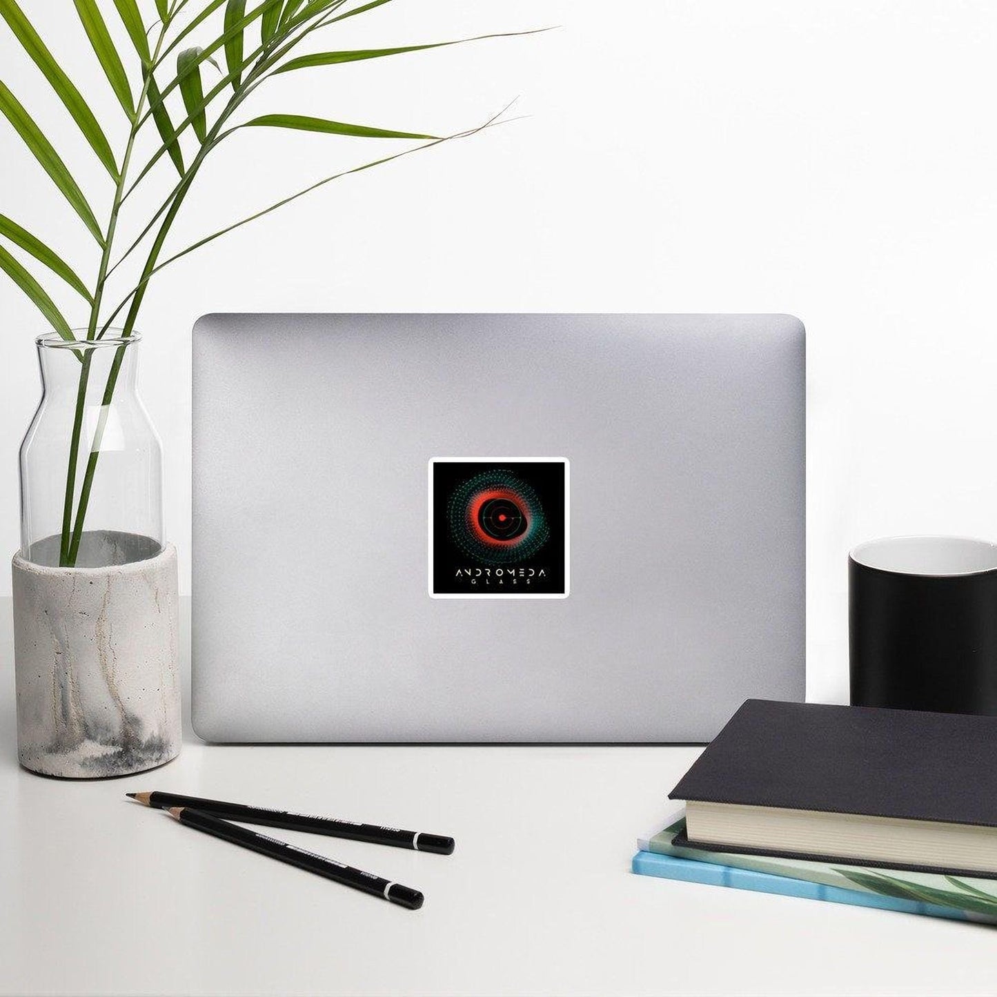 Andromeda Glass Logo Sticker