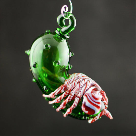 Facehugger Pickle Glass Ornament