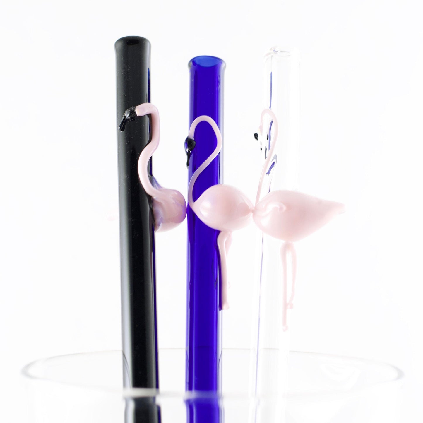 Flamingo Glass Straw