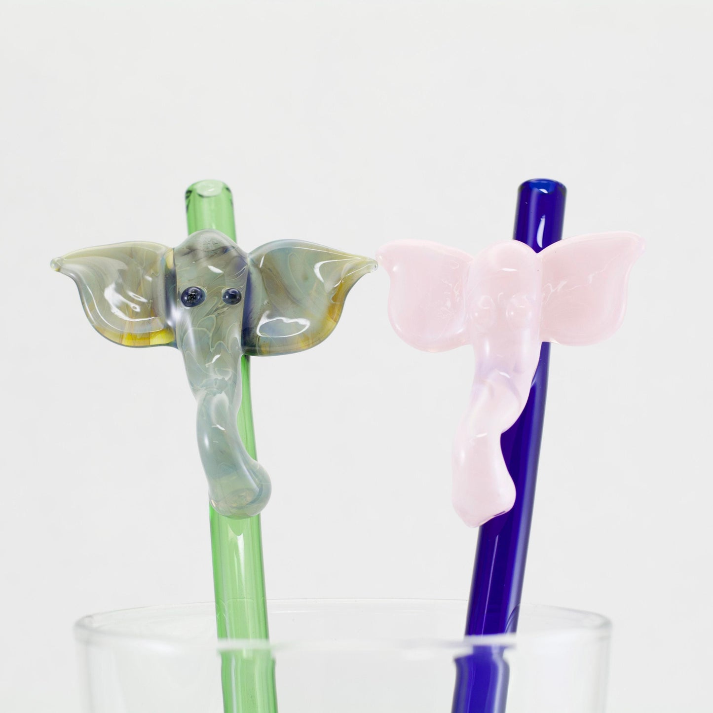 Elephant Glass Straw