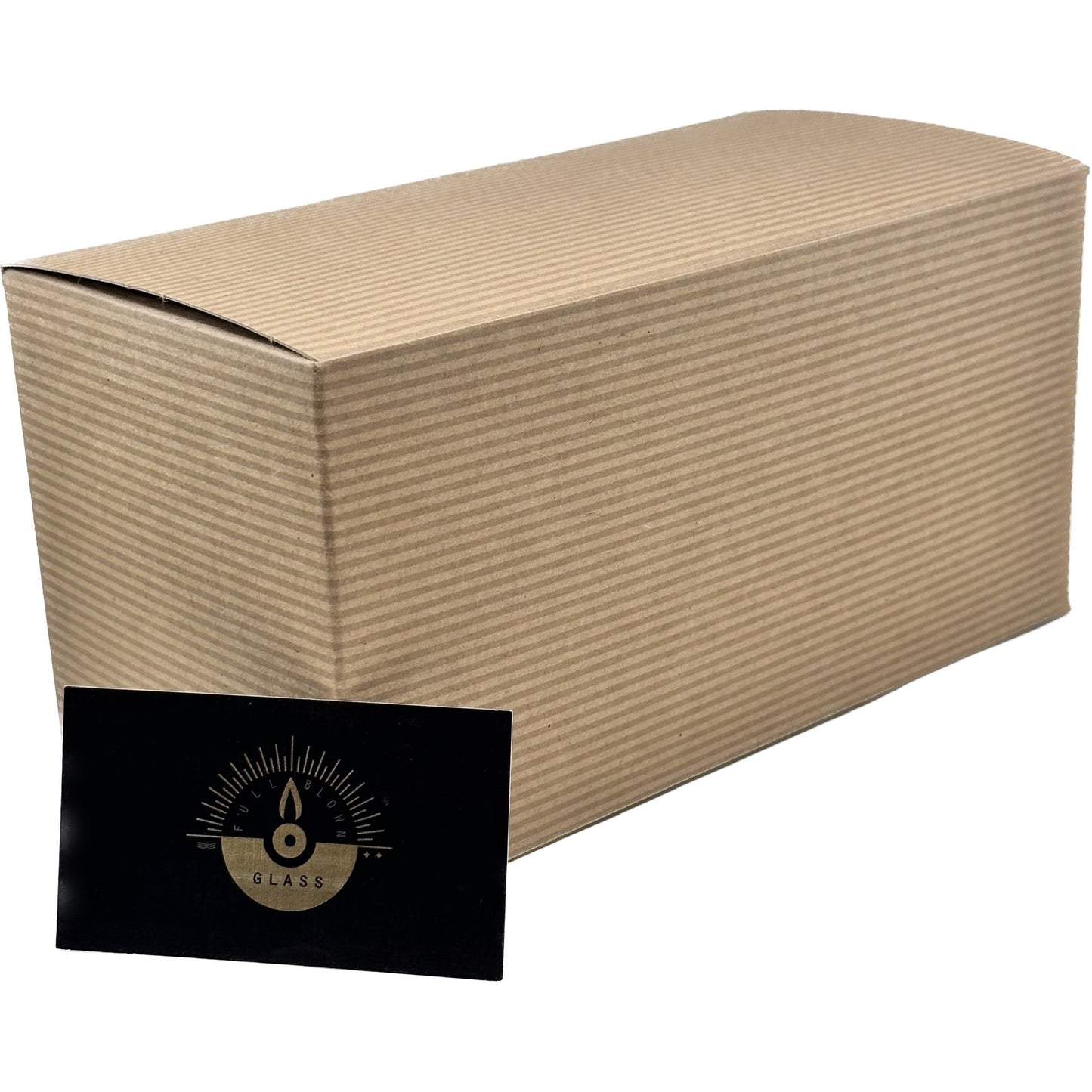Brown kraft paper gift box with FBG logo
