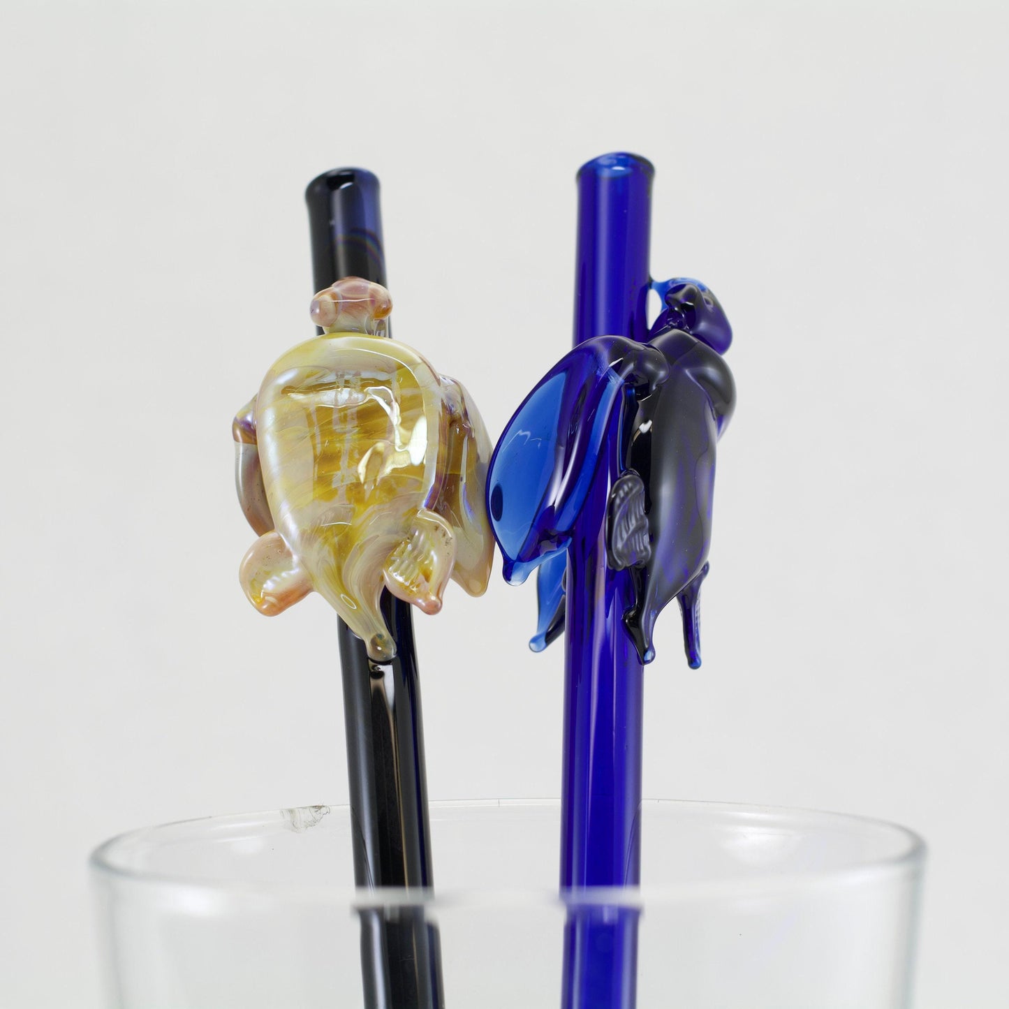 Turtle Glass Straw