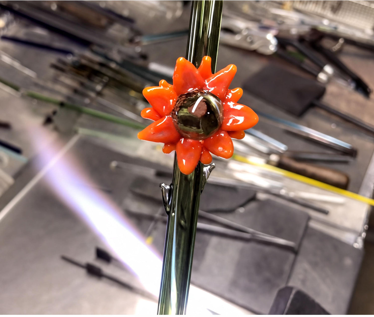 Sunflower Glass Straw