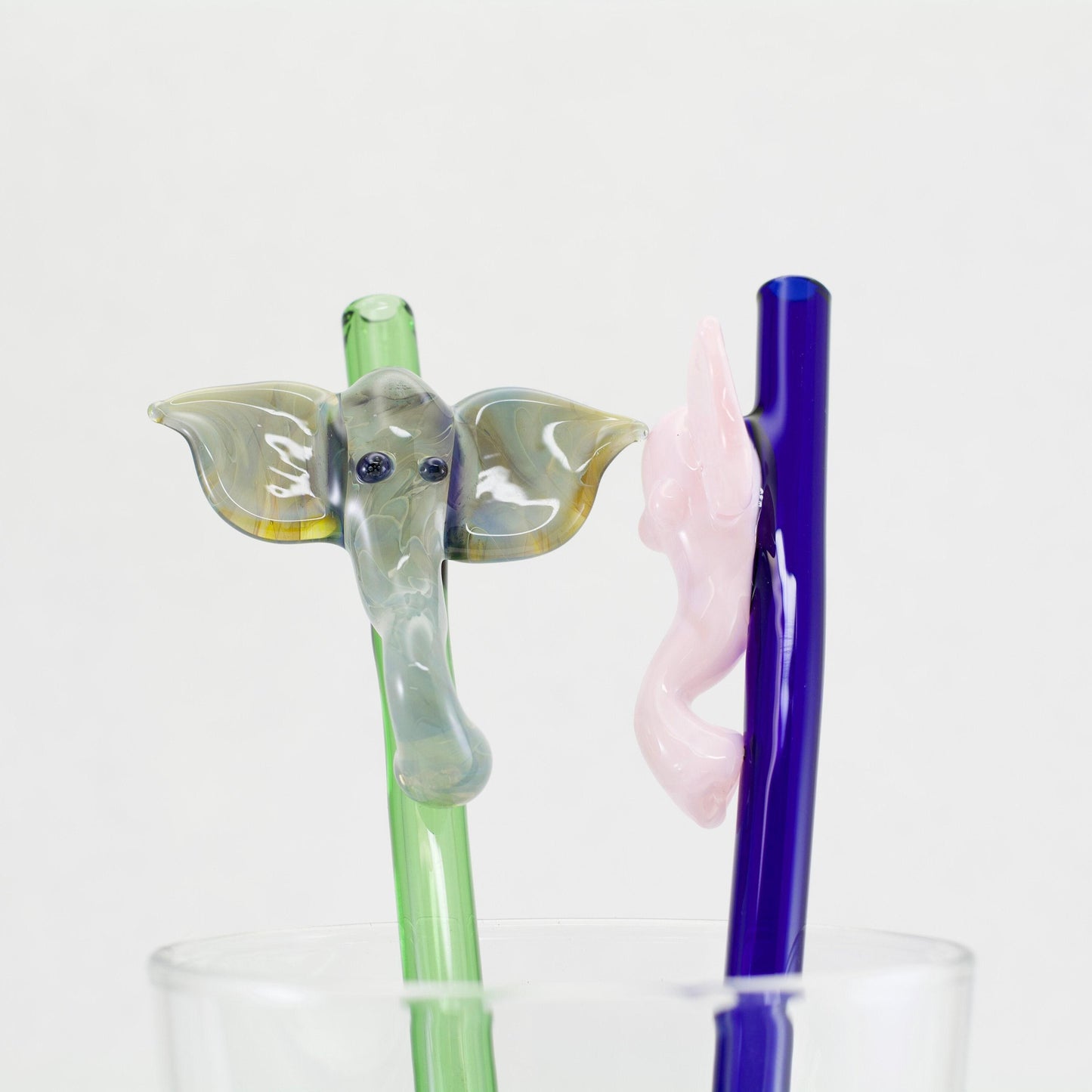 Elephant Glass Straw