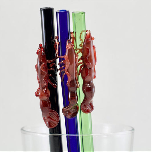 Lobster Glass Straw