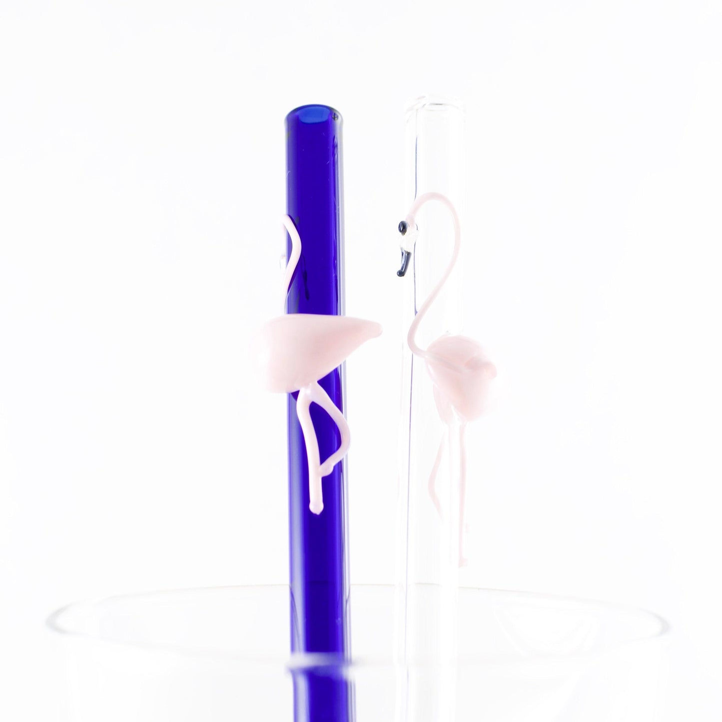 Flamingo Glass Straw