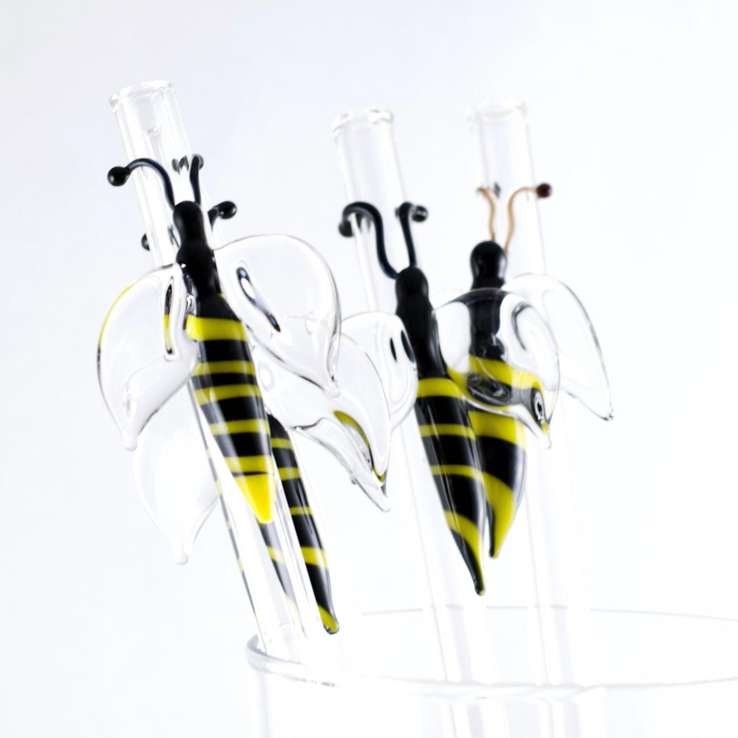 Bee Glass Straw