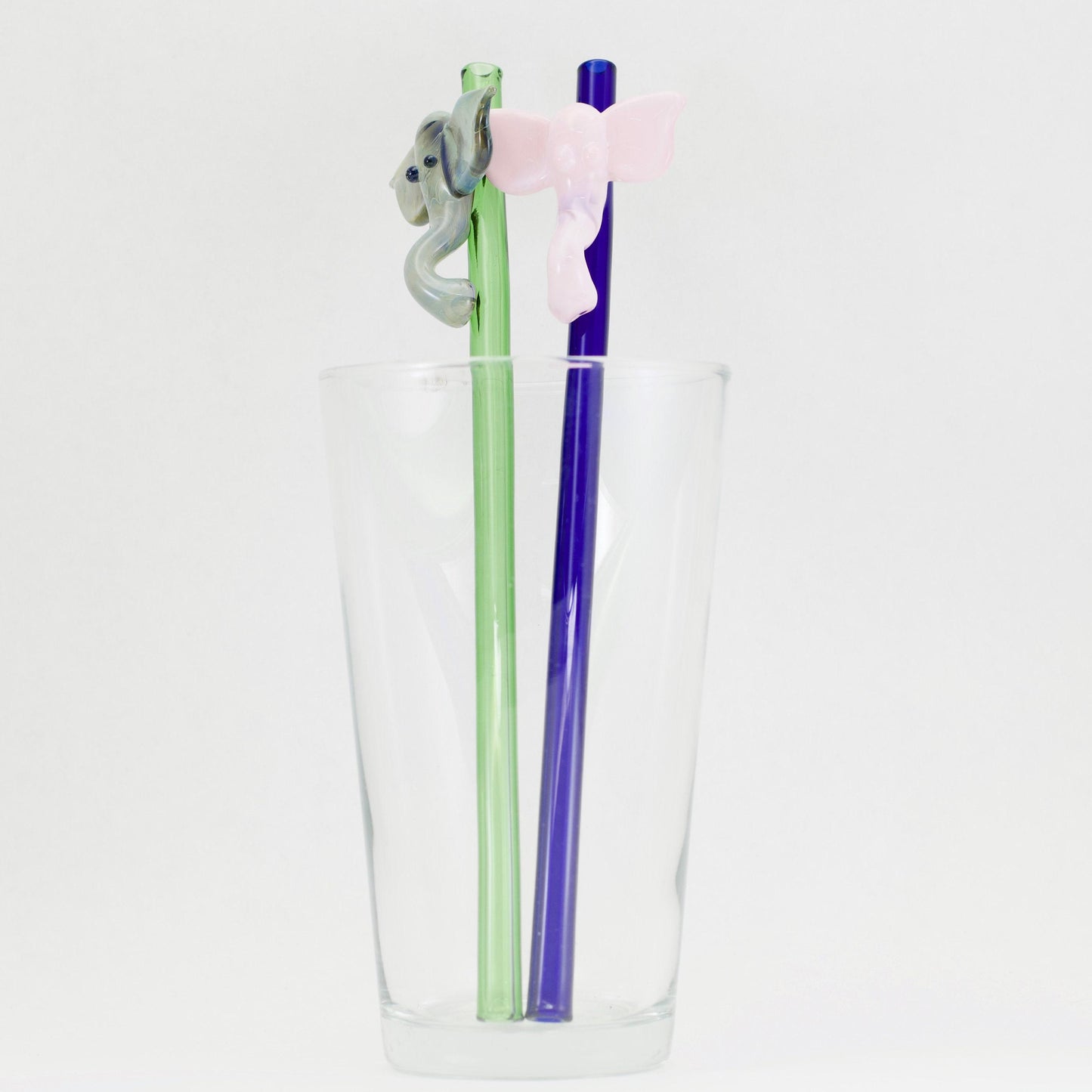 Elephant Glass Straw