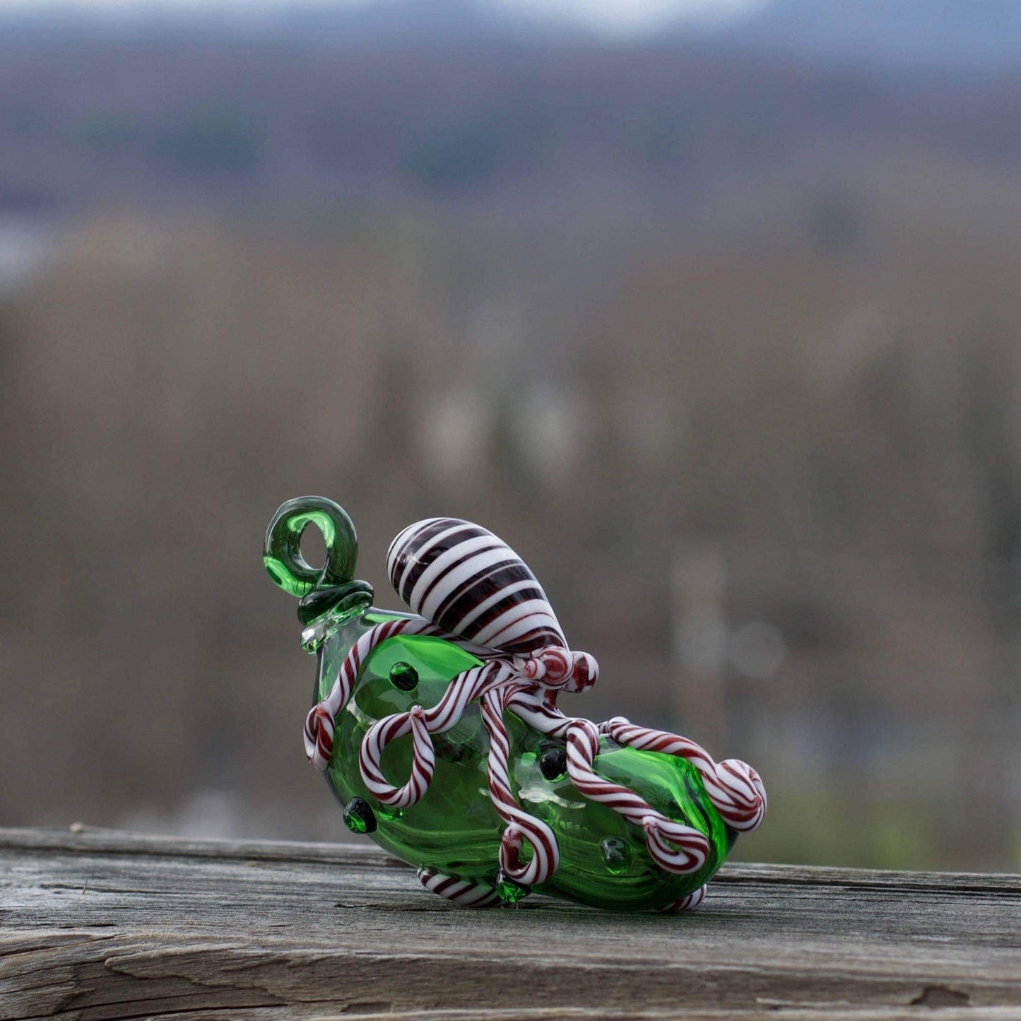 Christmas Pickle Glass Ornament