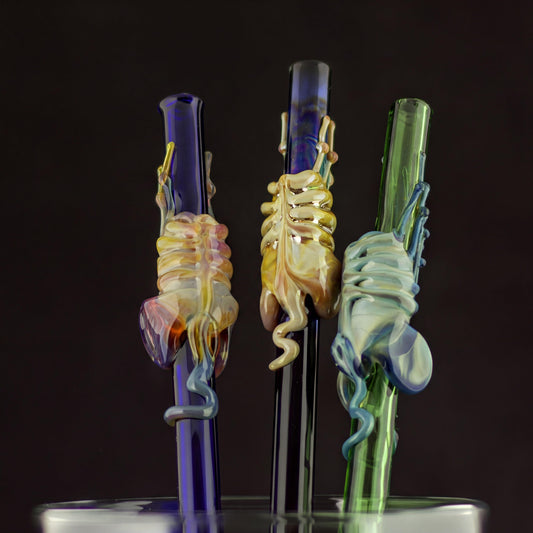 Facehugger Glass Straw