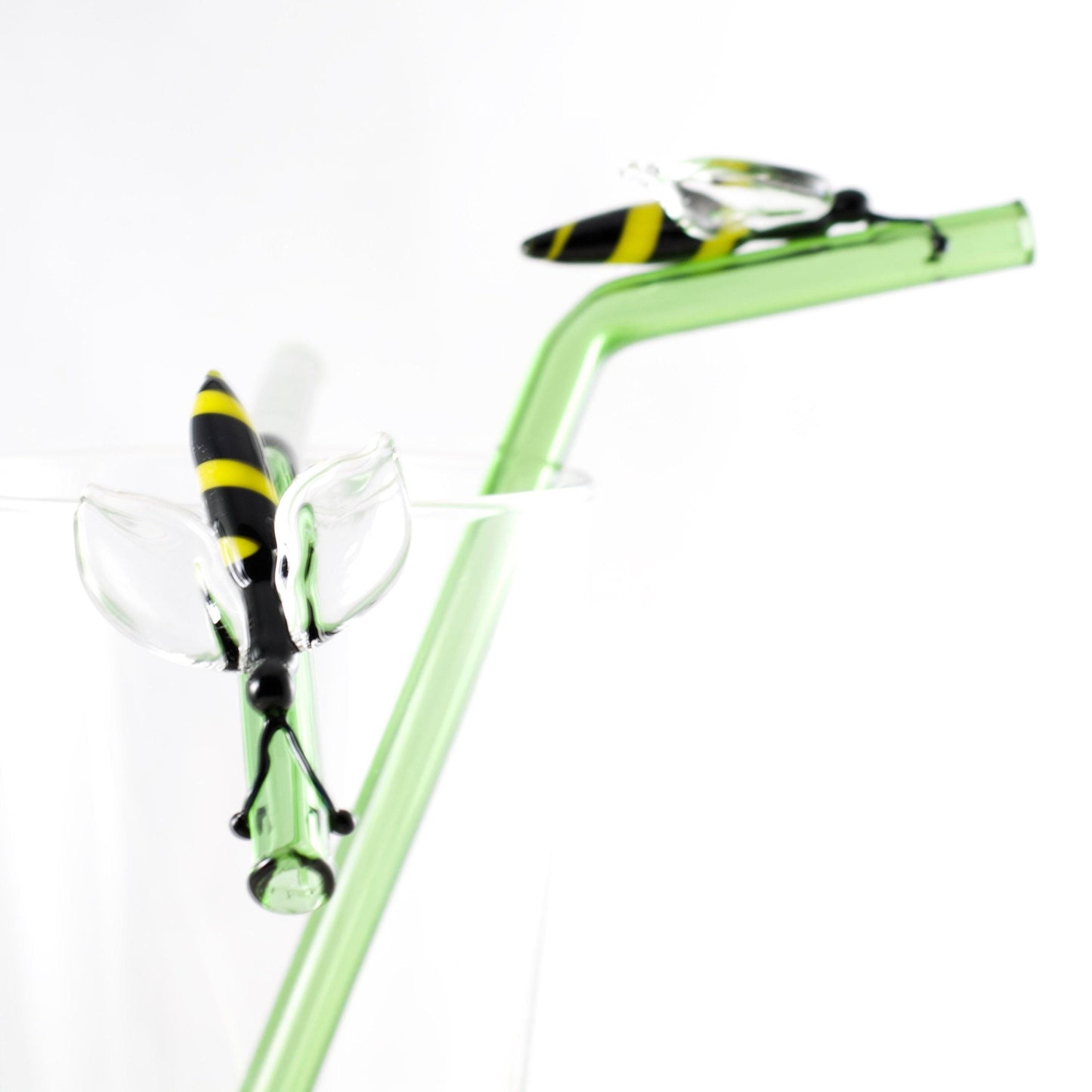 Bee Glass Straw