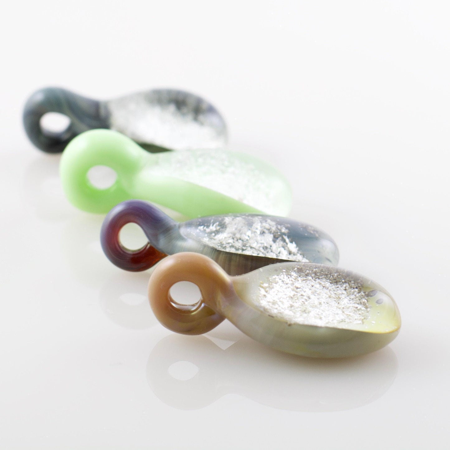 Pet Ash Glass Teardrop Pendant