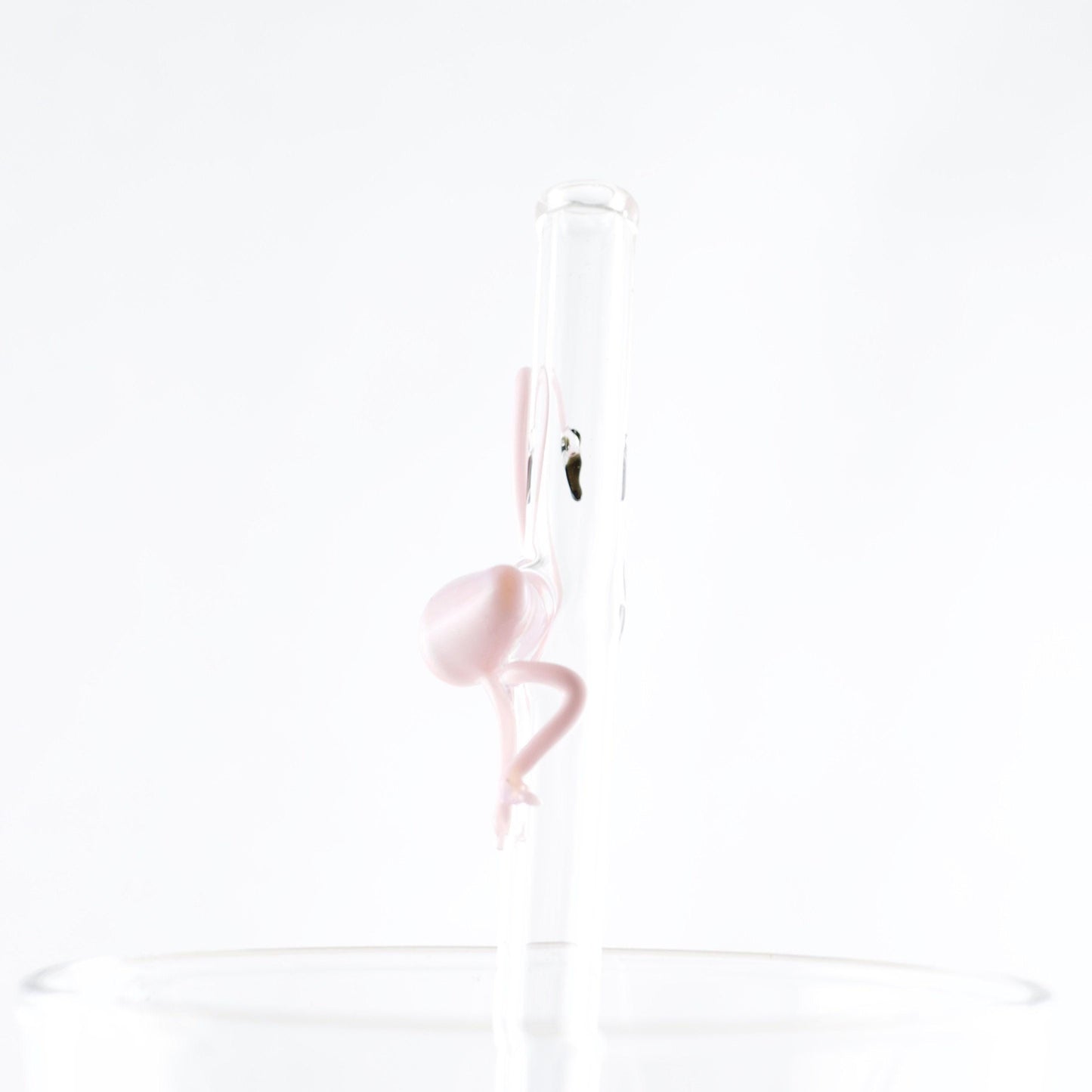 Flamingo Glass Straw